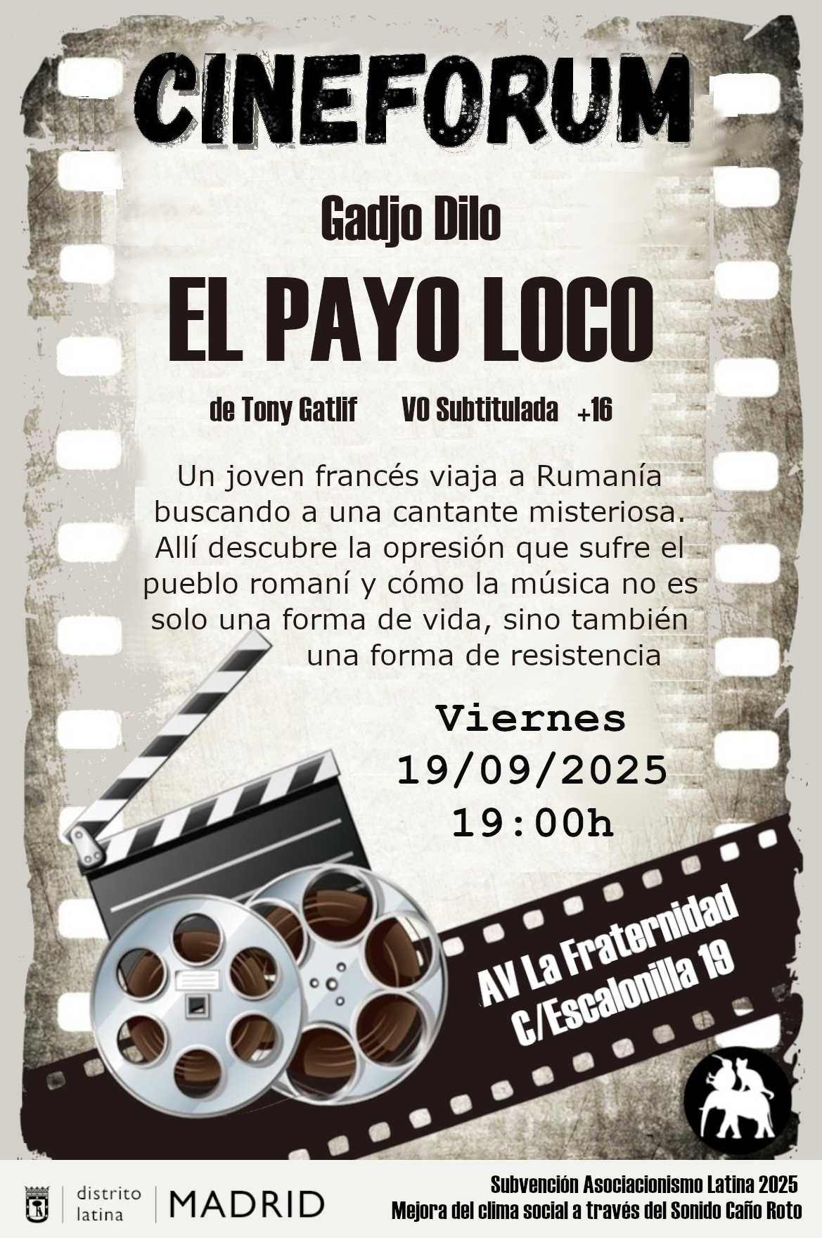Cinefórum – El Payo Loco  (19 de septiembre)