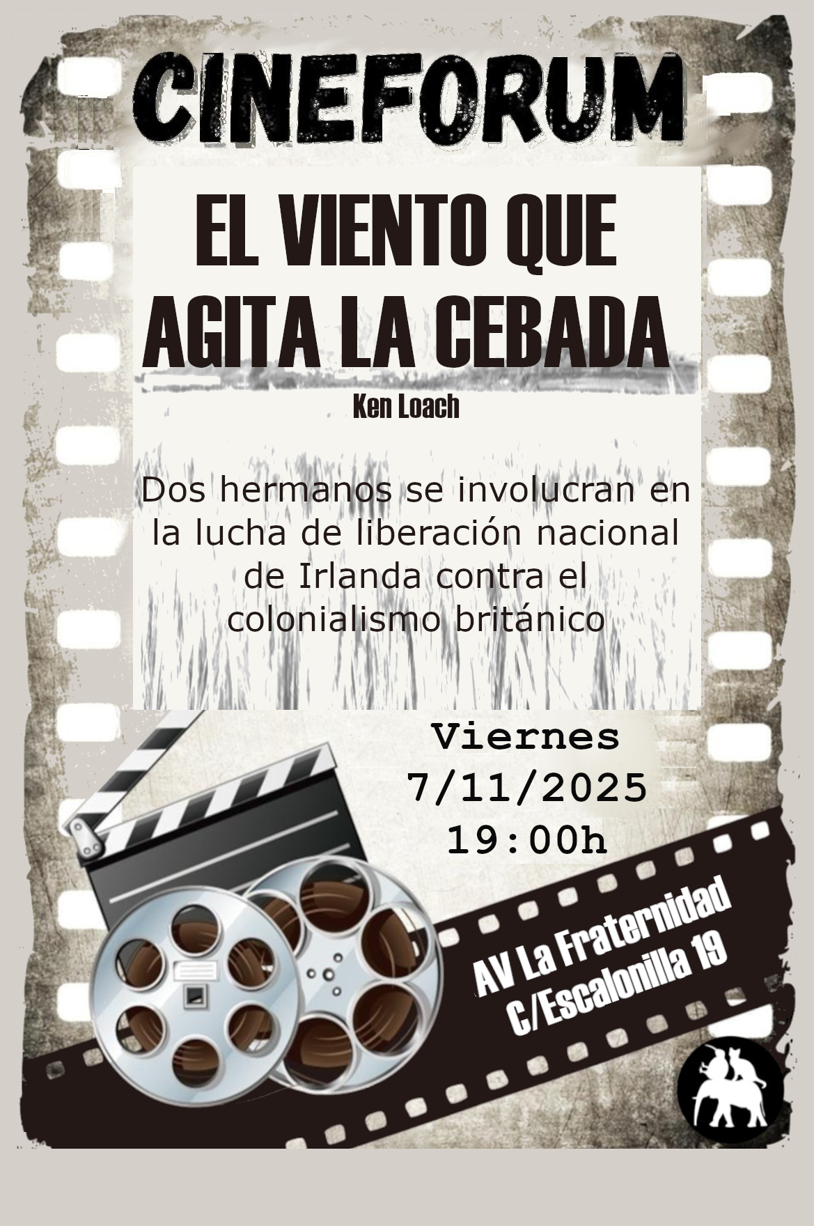 Cinefórum – El viento que agita la cebada (7 de noviembre)