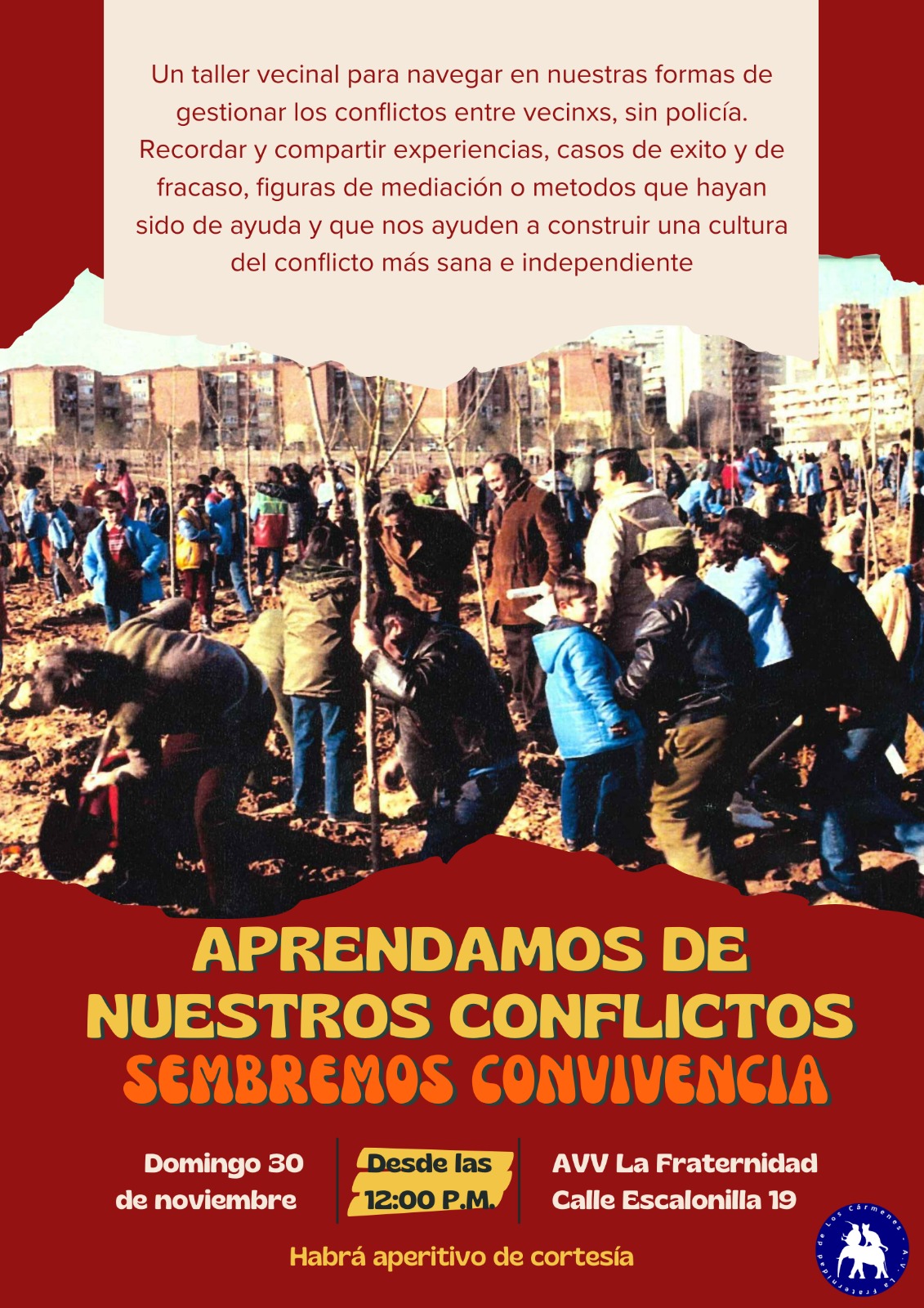 Taller de Resolución de Conflictos Vecinales (30 de noviembre)